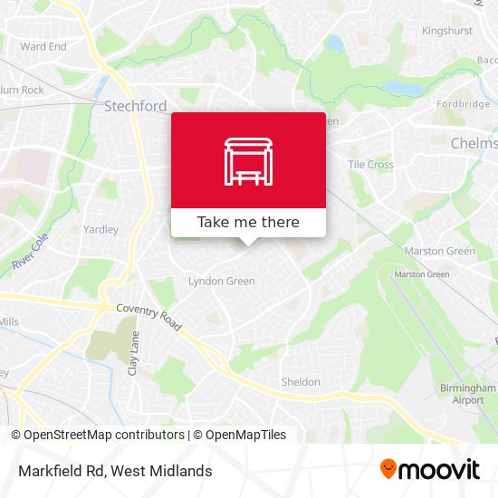 Markfield Rd map