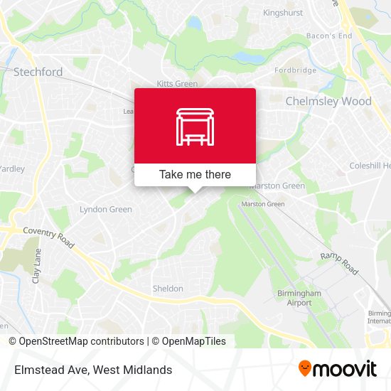 Elmstead Ave map