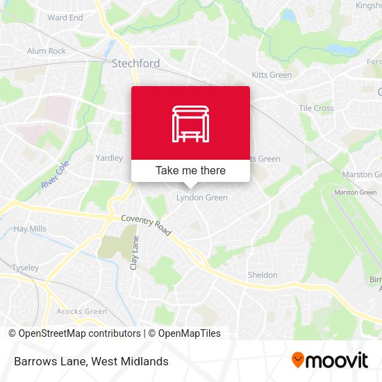 Barrows Lane map