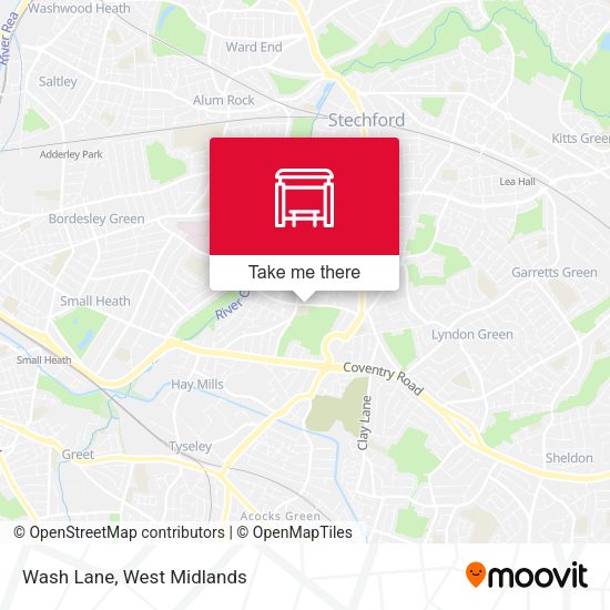 Wash Lane map