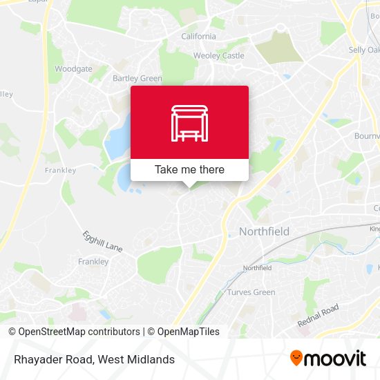 Rhayader Road map