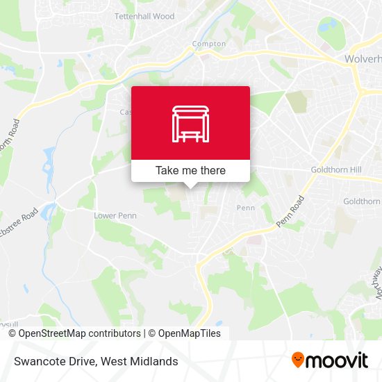 Swancote Drive map