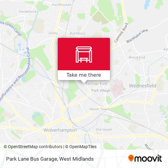 Park Lane Bus Garage map