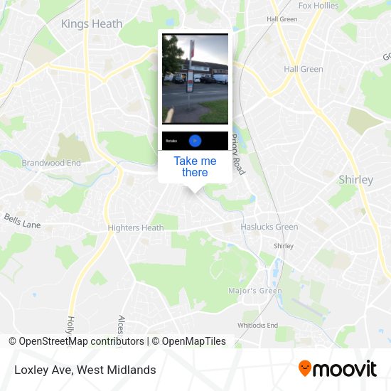 Loxley Ave map