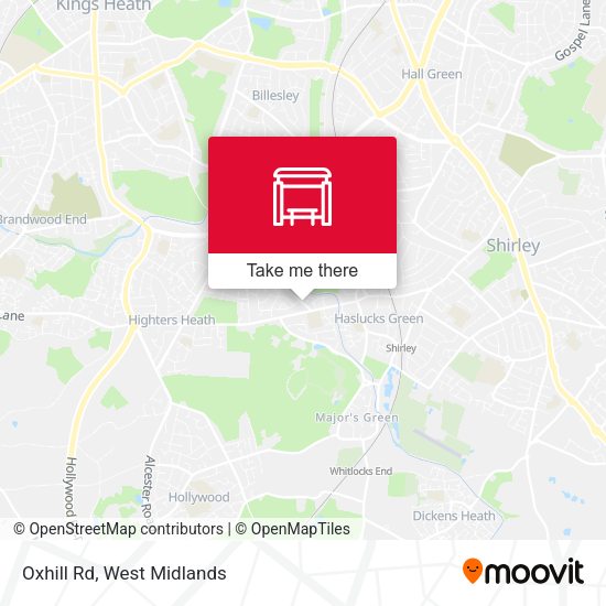 Oxhill Rd map