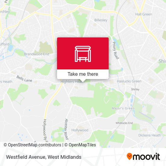 Westfield Avenue map