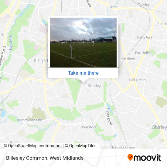 Billesley Common map