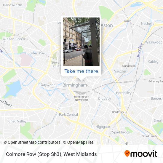 Colmore Row (Stop Sh3) map