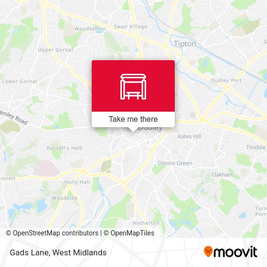 Gads Lane map