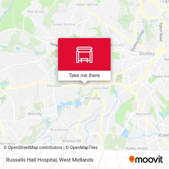 Russells Hall Hospital map