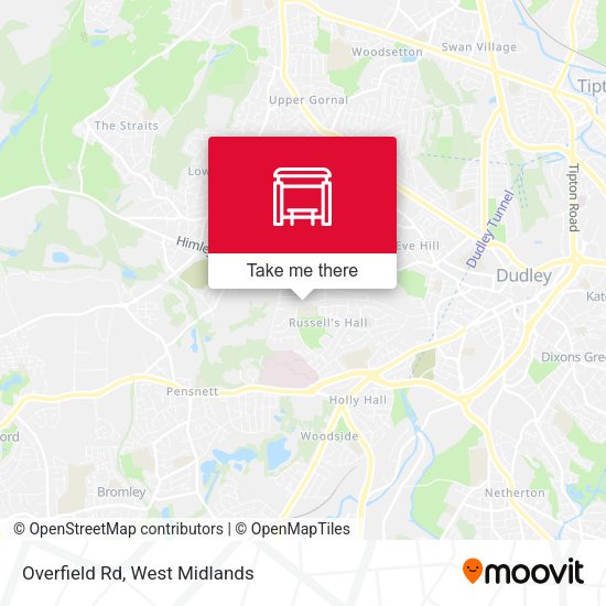 Overfield Rd map