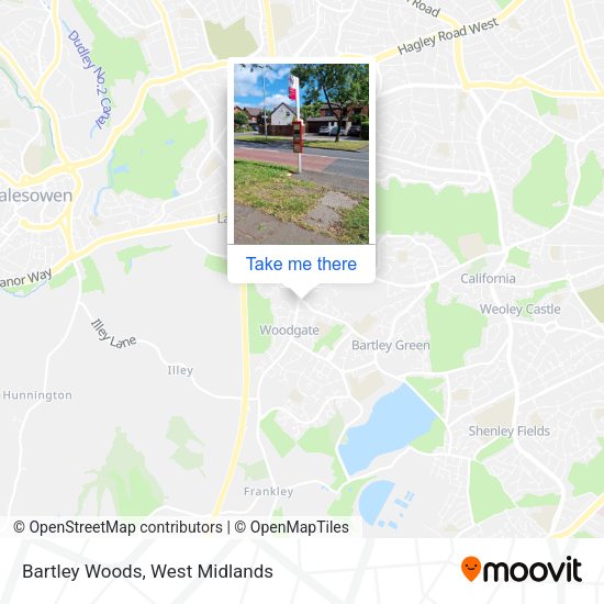 Bartley Woods map