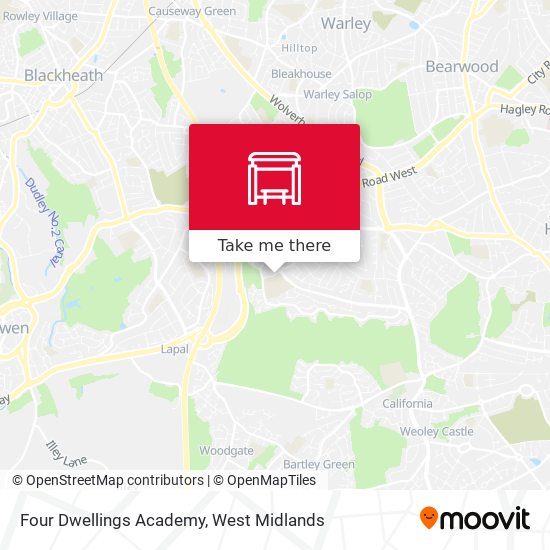 Four Dwellings Academy map