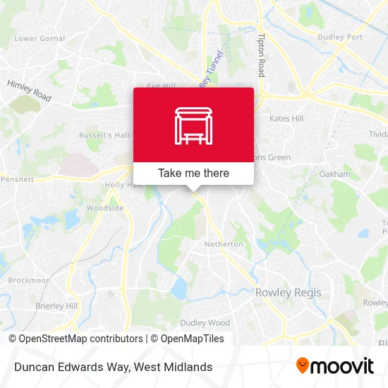 Duncan Edwards Way map