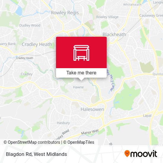 Blagdon Rd map