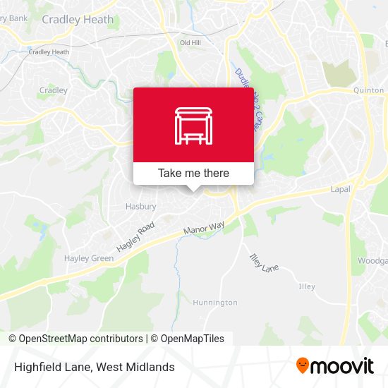 Highfield Lane map