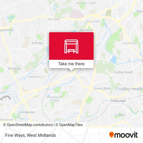 Five Ways map