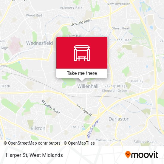 Harper St map