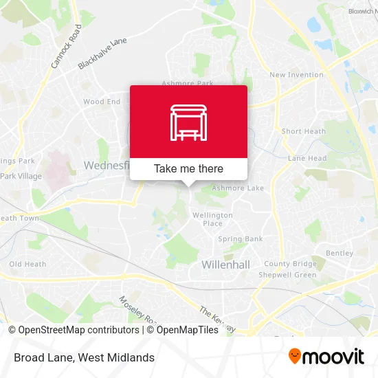 Broad Lane map