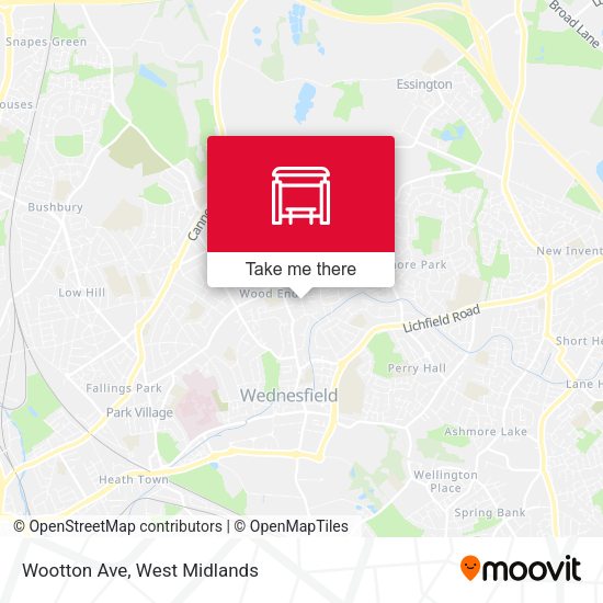 Wootton Ave map