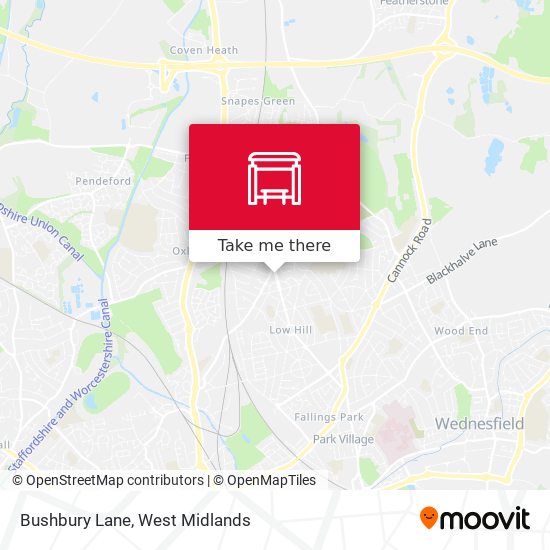 Bushbury Lane map