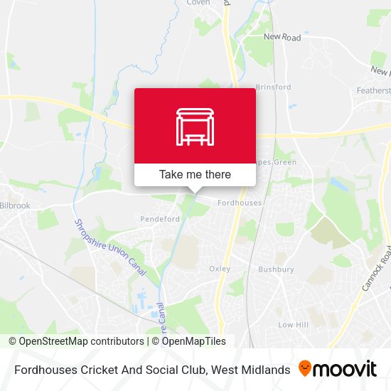 Fordhouses Cricket And Social Club map