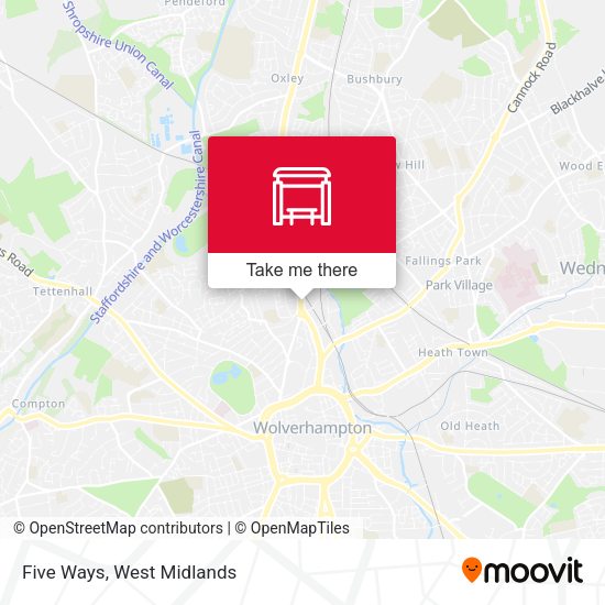 Five Ways map