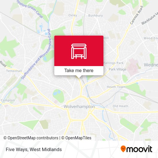 Five Ways map