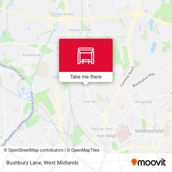Bushbury Lane map