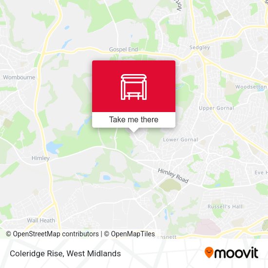 Coleridge Rise map