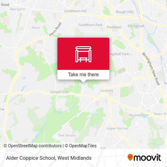 Alder Coppice School map
