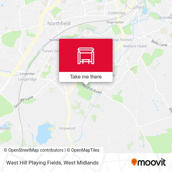 Wast Hill Playing Fields map