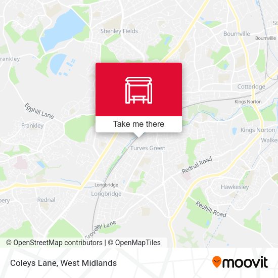 Coleys Lane map