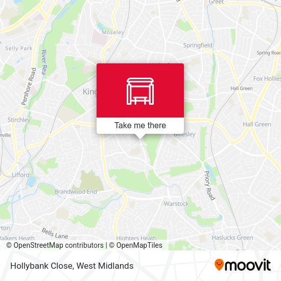 Hollybank Close map