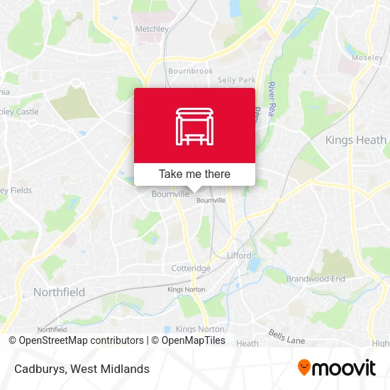 Cadburys map