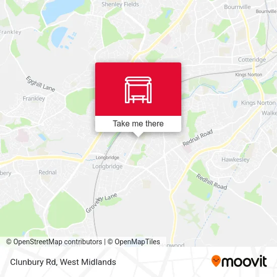 Clunbury Rd map