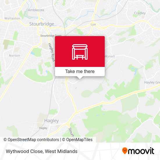 Wythwood Close map