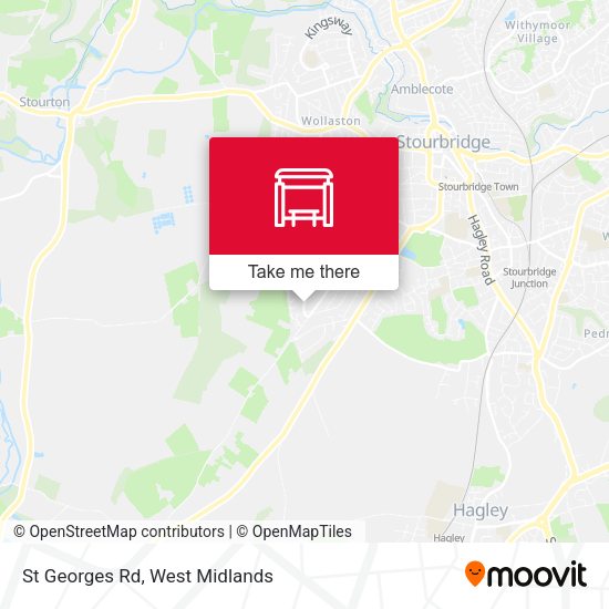 St Georges Rd map