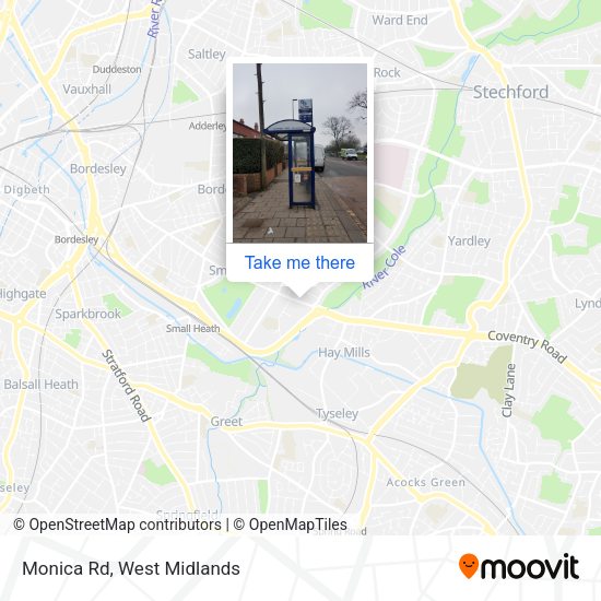 Monica Rd map