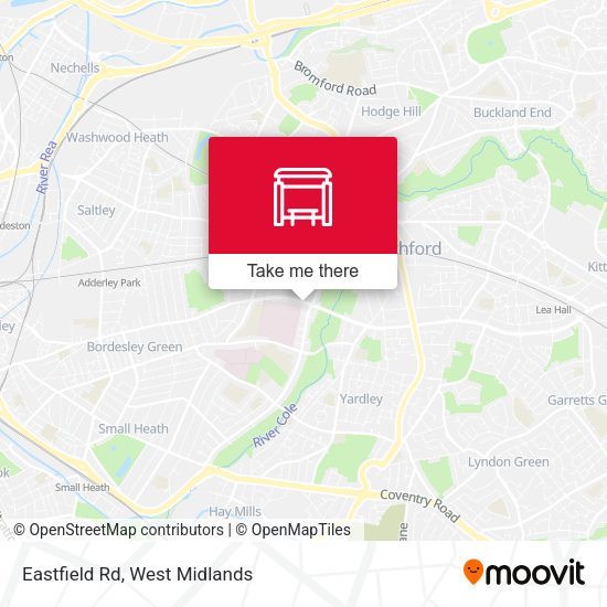 Eastfield Rd map
