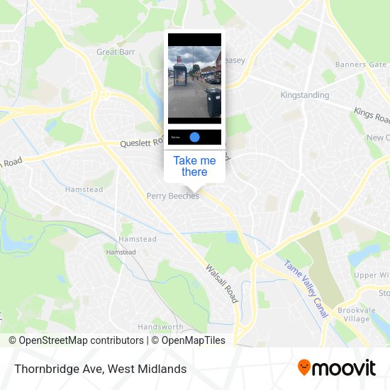Thornbridge Ave map