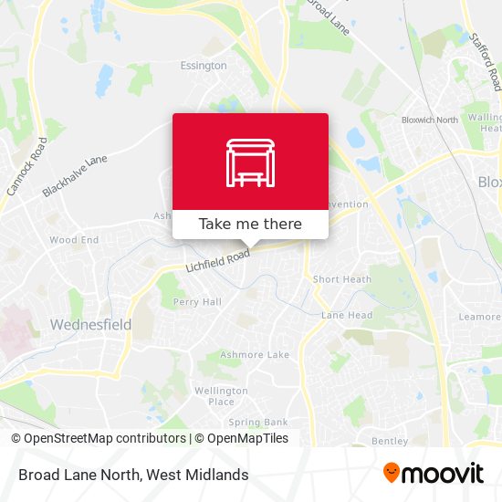 Broad Lane North map