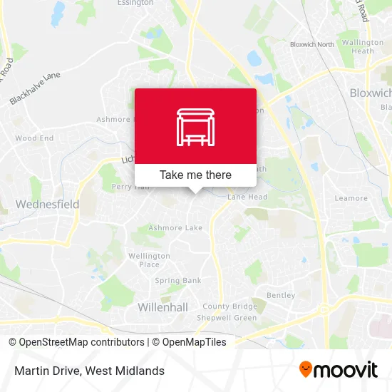 Martin Drive map