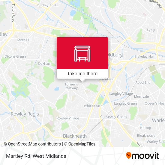 Martley Rd map