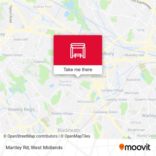 Martley Rd map