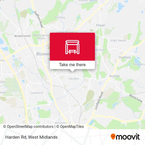 Harden Rd map
