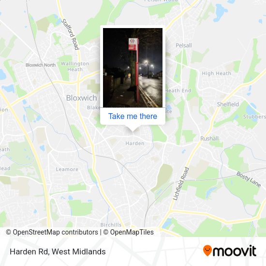 Harden Rd map