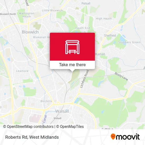Roberts Rd map