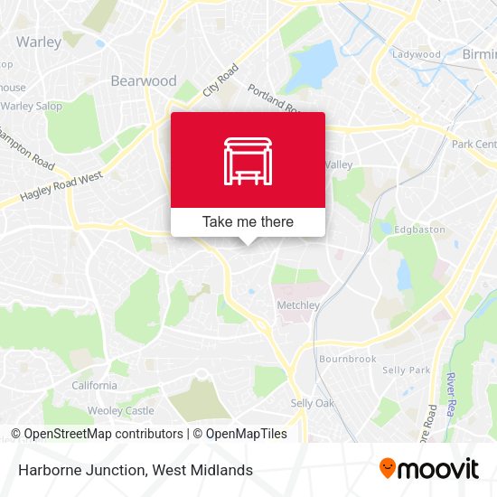 Harborne Junction map