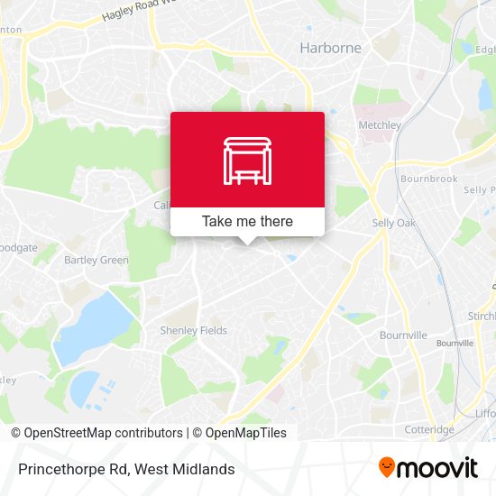Princethorpe Rd map